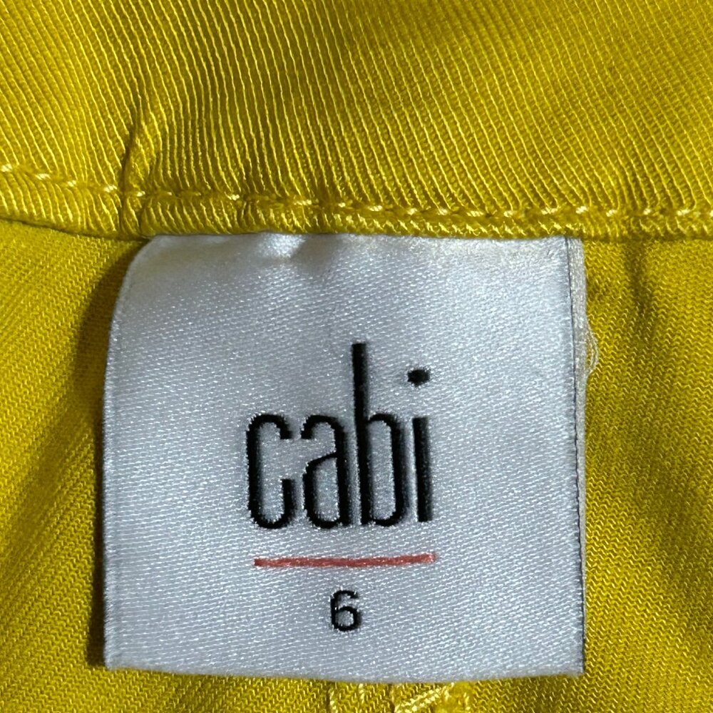 Cabi Utility Trouser Pants Size 6 Mustard Yellow … - image 7